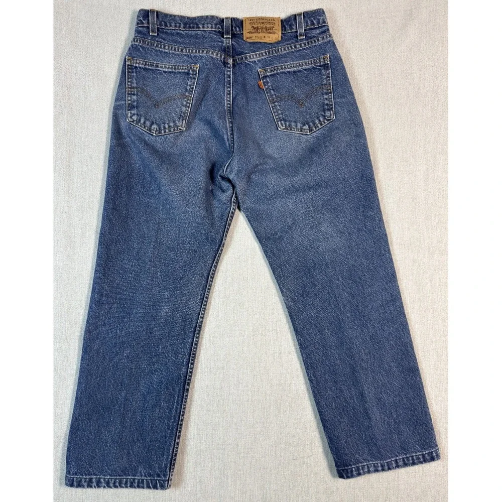 Vintage 90s Levis 505 Orange Tab Jeans Mens 34x30 (Fits 33x26.5) USA Made Faded - Picture 16 of 16